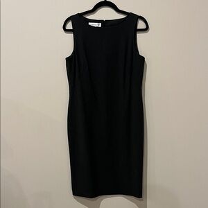 London Times Dark Gray Sheath Dress